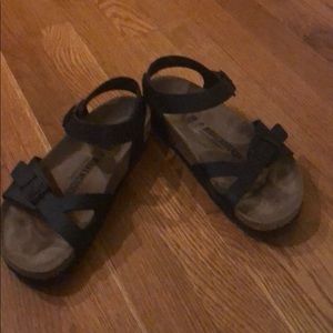 Birkenstock’s size 38 black sandals